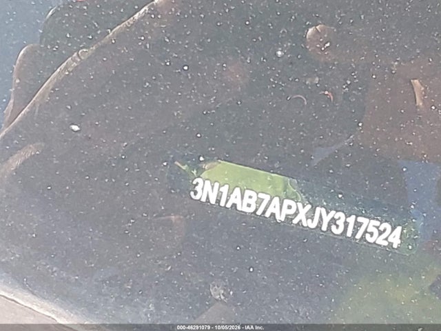 2018 Nissan Sentra S მანქანა იყიდება აუქციონზე, vin: 3N1AB7APXJY317524, აუქციონის ნომერი: 46291079