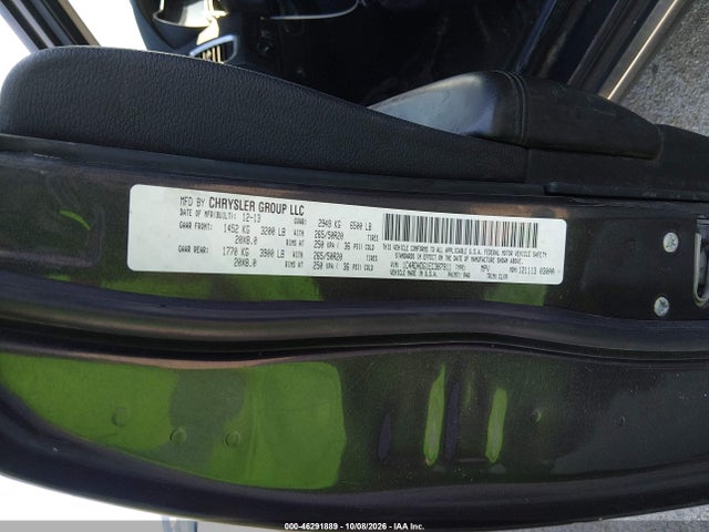 46291889 :رقم المزاد ، 1C4RDHDG1EC387911 vin ، 2014 Dodge Durango Limited مزاد بيع
