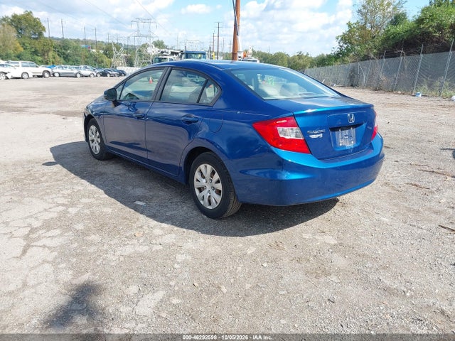 Продаж на аукціоні авто 2012 Honda Civic Lx, vin: 2HGFB2F59CH509542, номер лоту: 46292598