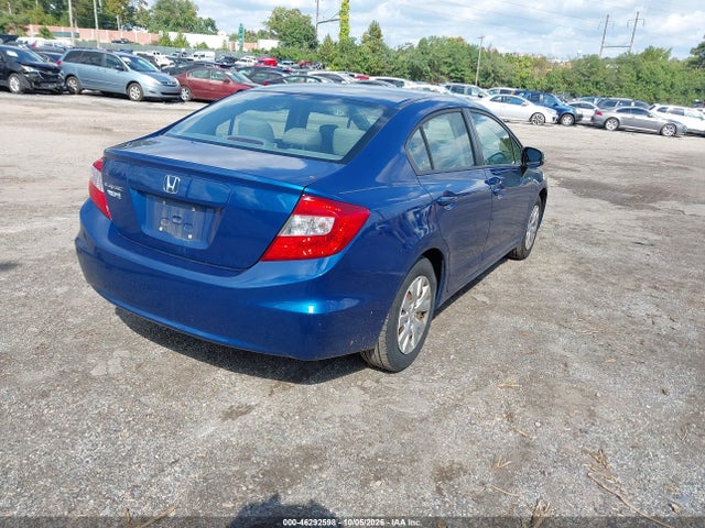 Продаж на аукціоні авто 2012 Honda Civic Lx, vin: 2HGFB2F59CH509542, номер лоту: 46292598