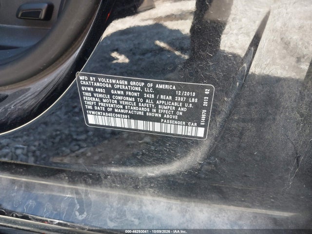 46293041 :رقم المزاد ، 1VWCN7A34EC062391 vin ، 2014 Volkswagen Passat 2.0l Tdi Sel Premium مزاد بيع
