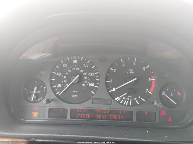 46293562 :رقم المزاد ، WBAGH83421DP19942 vin ، 2001 Bmw 740il مزاد بيع