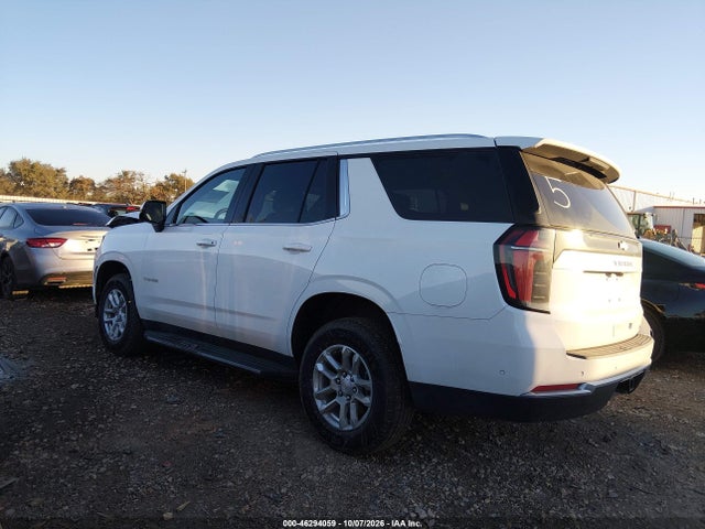 2025 Chevrolet Tahoe 2wd Lt მანქანა იყიდება აუქციონზე, vin: 1GNS5NRD9SR275952, აუქციონის ნომერი: 46294059
