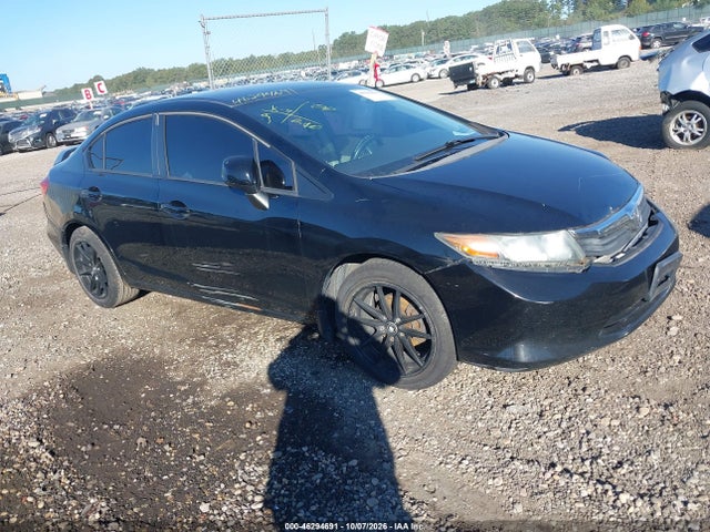 2012 Honda Civic Lx მანქანა იყიდება აუქციონზე, vin: 19XFB2F50CE313502, აუქციონის ნომერი: 46294691