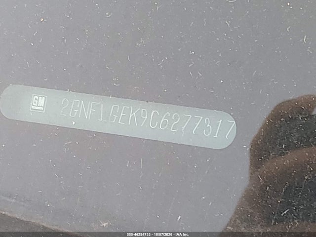 Aukcja sprzedaży 2012 Chevrolet Equinox Ltz, vin: 2GNFLGEK9C6277317, numer aukcji: 46294733
