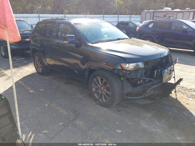 2016 Jeep Grand Cherokee Limited 75th Anniversary მანქანა იყიდება აუქციონზე, vin: 1C4RJFBG0GC498968, აუქციონის ნომერი: 46294748