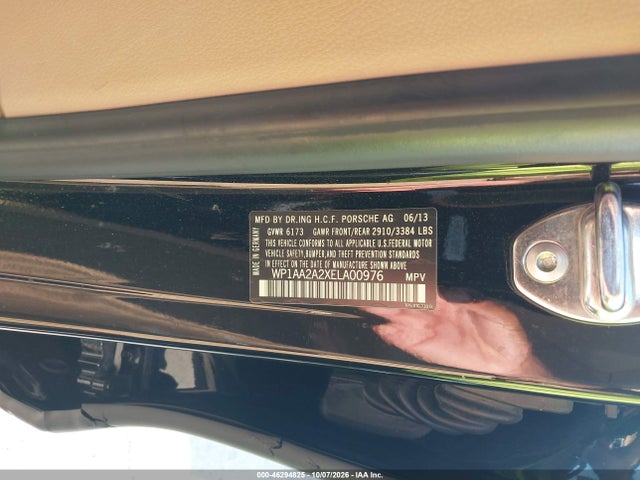 Aukcja sprzedaży 2014 Porsche Cayenne Platinum Edition, vin: WP1AA2A2XELA00976, numer aukcji: 46294825
