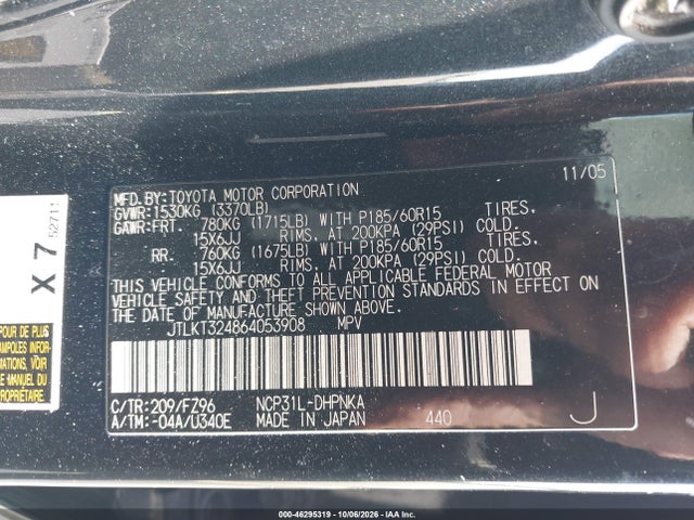Продаж на аукціоні авто 2006 Scion Xb, vin: JTLKT324864053908, номер лоту: 46295319