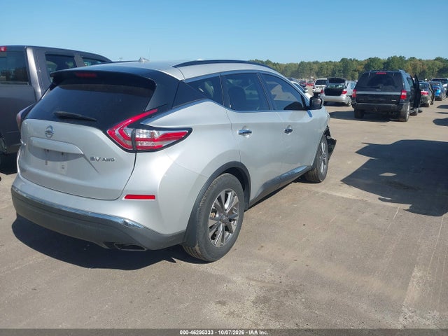 2015 Nissan Murano Sv მანქანა იყიდება აუქციონზე, vin: 5N1AZ2MH6FN286921, აუქციონის ნომერი: 46295333