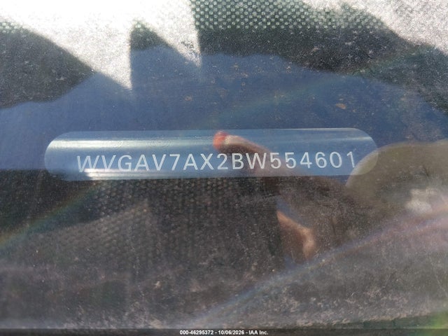 2011 Volkswagen Tiguan S მანქანა იყიდება აუქციონზე, vin: WVGAV7AX2BW554601, აუქციონის ნომერი: 46295372