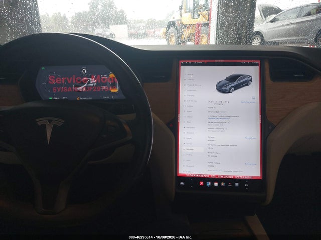 46295614 :رقم المزاد ، 5YJSA1E28JF297043 vin ، 2018 Tesla Model S 100d/75d/p100d مزاد بيع