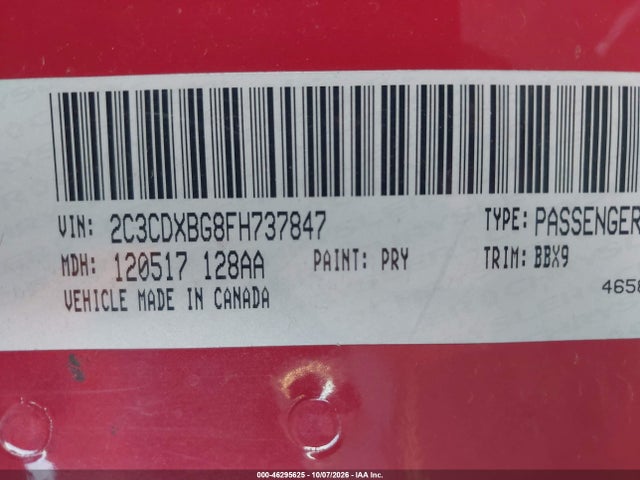 Dodge Charger Se 2015 2C3CDXBG8FH737847 Image 9