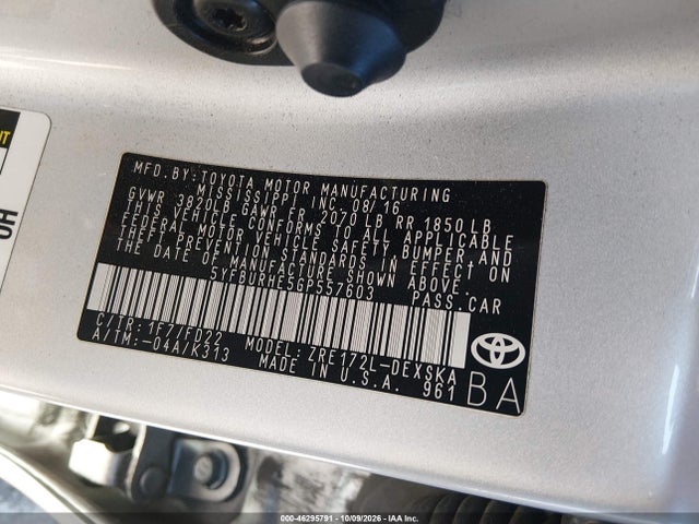 Toyota Corolla S Plus 2016 5YFBURHE5GP557603 Image 9