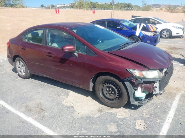 2014 Honda Civic Lx მანქანა იყიდება აუქციონზე, vin: 19XFB2F59EE212431, აუქციონის ნომერი: 46296184