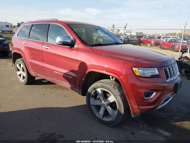 Продажа на аукционе авто 2015 Jeep Grand Cherokee Overland, vin: 1C4RJFCG9FC142662, номер лота: 46296352