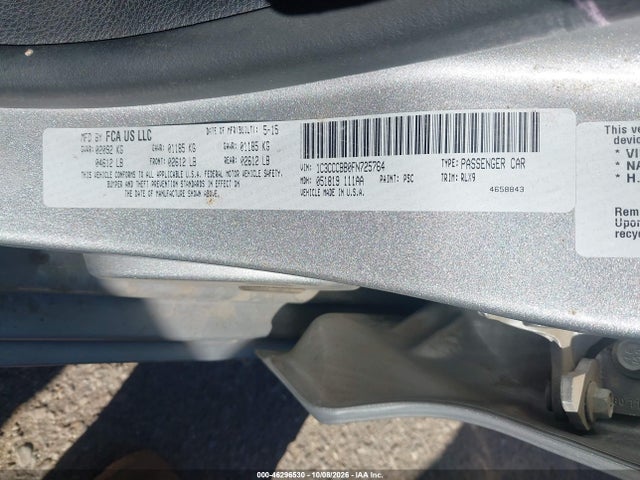 Chrysler 200 S 2015 1C3CCCBB0FN725764 Image 9