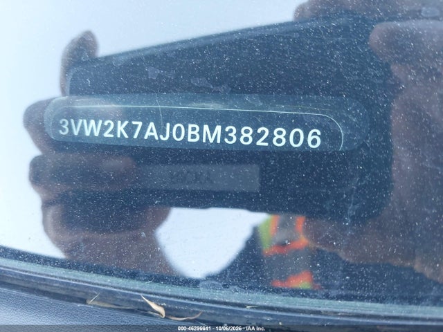 46296641 :رقم المزاد ، 3VW2K7AJ0BM382806 vin ، 2011 Volkswagen Jetta 2.0l S مزاد بيع
