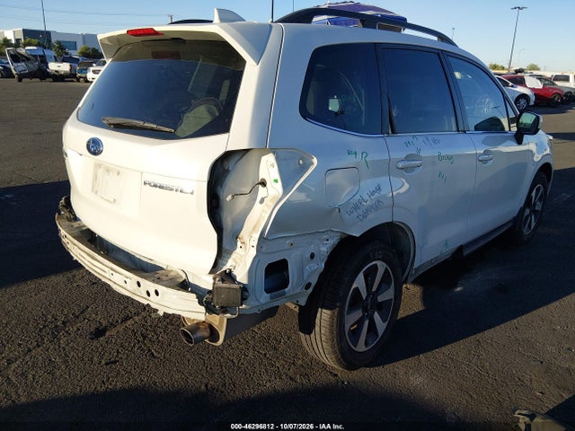2018 Subaru Forester 2.5i Limited მანქანა იყიდება აუქციონზე, vin: JF2SJARC4JH444124, აუქციონის ნომერი: 46296812