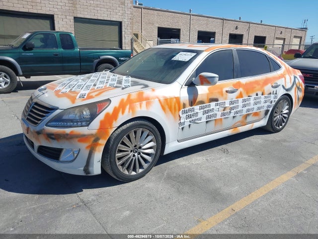 2015 Hyundai Equus Signature მანქანა იყიდება აუქციონზე, vin: KMHGH4JH0FU098561, აუქციონის ნომერი: 46296975