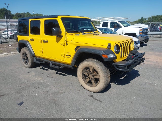 2021 Jeep Wrangler Unlimited Sport Altitude მანქანა იყიდება აუქციონზე, vin: 1C4HJXDG0MW505944, აუქციონის ნომერი: 46297182