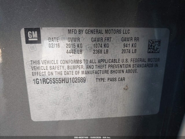 Chevrolet VOLT LT 2017 1G1RC6S55HU102689 Image 9