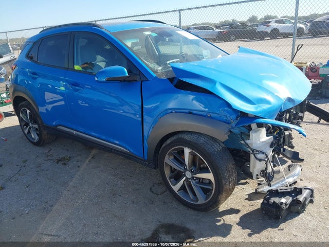 2019 Hyundai Kona Ultimate მანქანა იყიდება აუქციონზე, vin: KM8K5CA54KU272242, აუქციონის ნომერი: 46297866