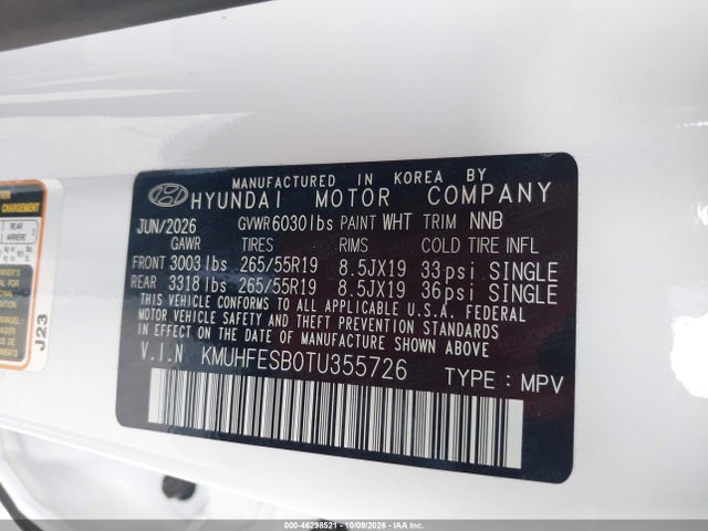 Продаж на аукціоні авто 2026 Genesis Gv80 2.5t Awd, vin: KMUHFESB0TU355726, номер лоту: 46298521