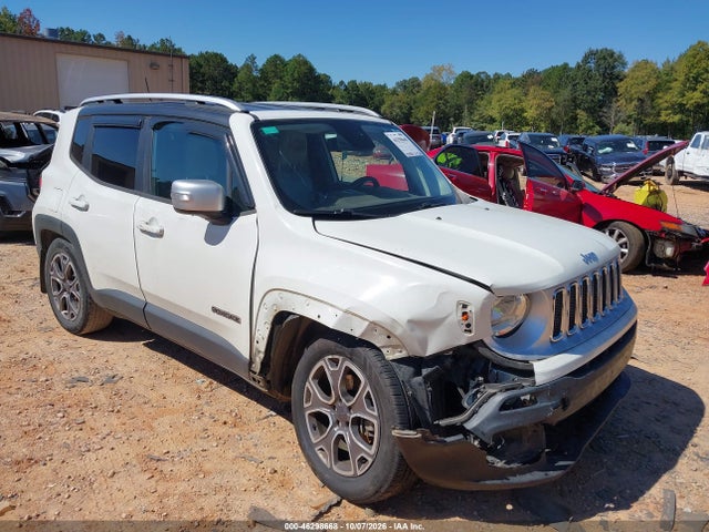 2016 Jeep Renegade Limited მანქანა იყიდება აუქციონზე, vin: ZACCJADT2GPD71993, აუქციონის ნომერი: 46298668