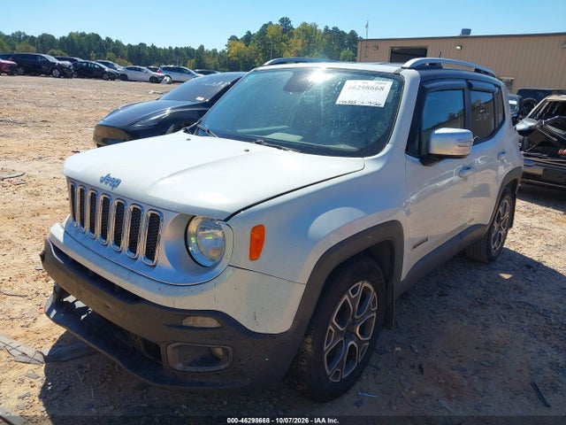 2016 Jeep Renegade Limited მანქანა იყიდება აუქციონზე, vin: ZACCJADT2GPD71993, აუქციონის ნომერი: 46298668
