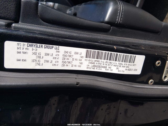 46299536 :رقم المزاد ، 1J4RR4GG5BC540608 vin ، 2011 Jeep Grand Cherokee Laredo مزاد بيع