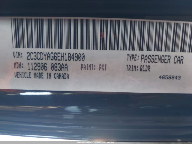 Dodge Challenger Sxt 2014 2C3CDYAG6EH184900 Image 9