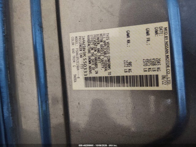 Продаж на аукціоні авто 2023 Nissan Leaf S 40 Kwh, vin: 1N4AZ1BV3PC550333, номер лоту: 46299965