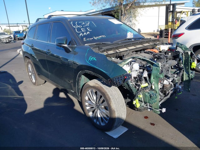 2025 Toyota Highlander Hybrid Platinum მანქანა იყიდება აუქციონზე, vin: 5TDEBRCH9SS669728, აუქციონის ნომერი: 46300013