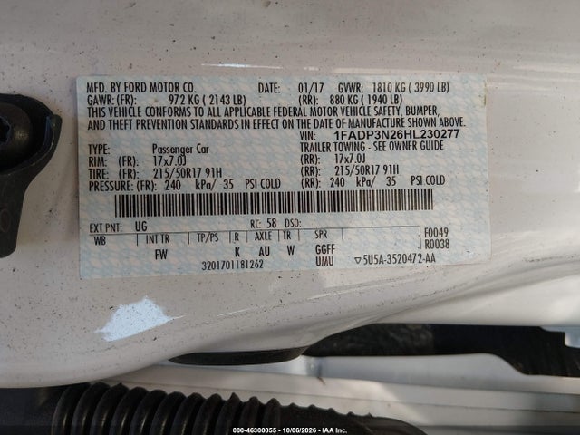 Ford Focus Titanium 2017 1FADP3N26HL230277 Image 9