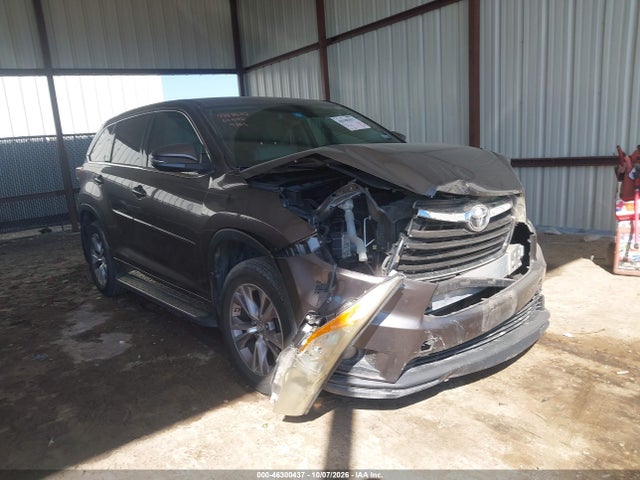 46300437 :رقم المزاد ، 5TDZKRFH6ES011592 vin ، 2014 Toyota Highlander Le Plus V6 مزاد بيع