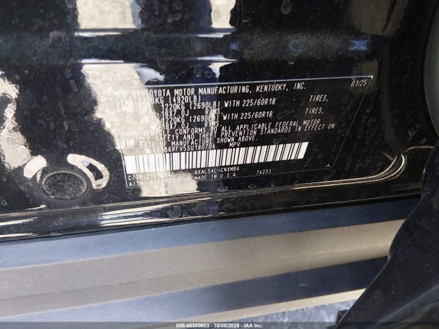 4T3B6RFV5SU180704 Toyota Rav4 Hybrid Xle Premium