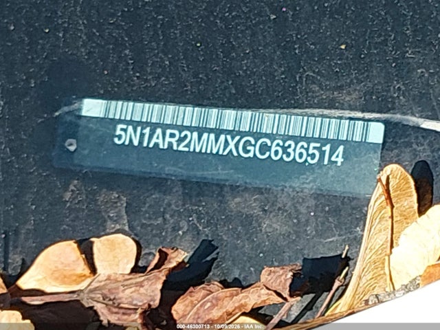 Aukcja sprzedaży 2016 Nissan Pathfinder Platinum, vin: 5N1AR2MMXGC636514, numer aukcji: 46300713
