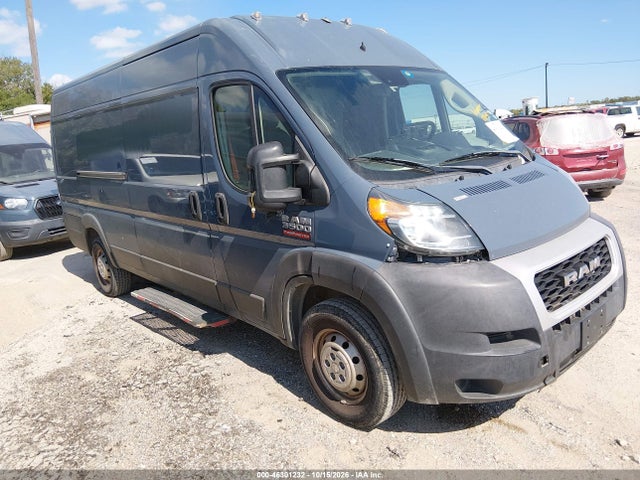 Продаж на аукціоні авто 2021 Ram Promaster 3500 Cargo Van High Roof 159 Wb Ext, vin: 3C6MRVJG9ME556201, номер лоту: 46301232