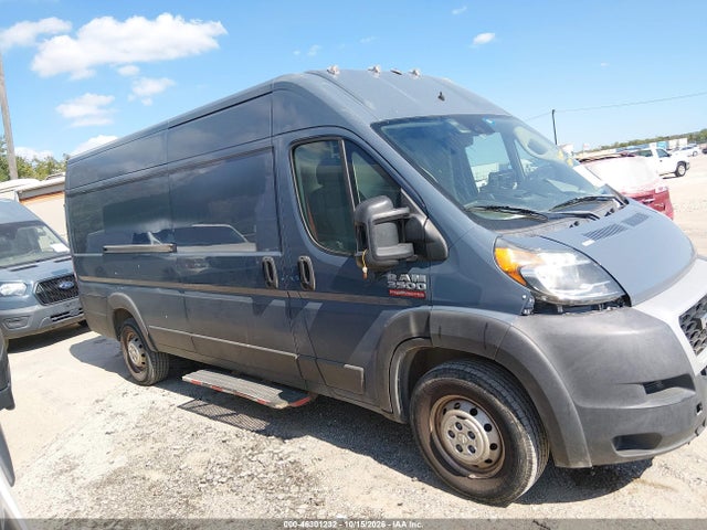 2021 Ram Promaster 3500 Cargo Van High Roof 159 Wb Ext მანქანა იყიდება აუქციონზე, vin: 3C6MRVJG9ME556201, აუქციონის ნომერი: 46301232