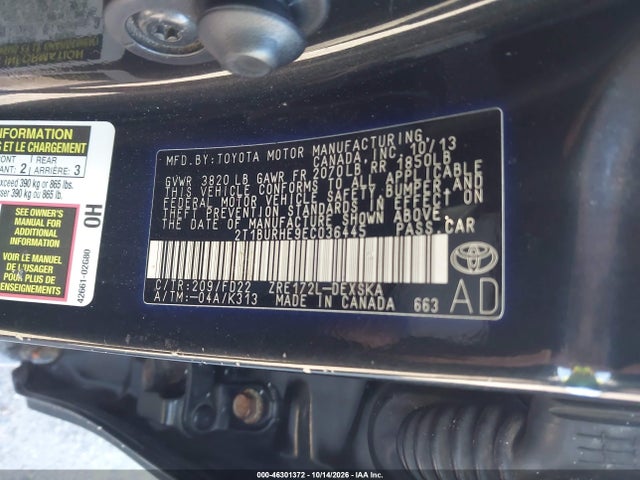 Продаж на аукціоні авто 2014 Toyota Corolla S Plus, vin: 2T1BURHE9EC036445, номер лоту: 46301372