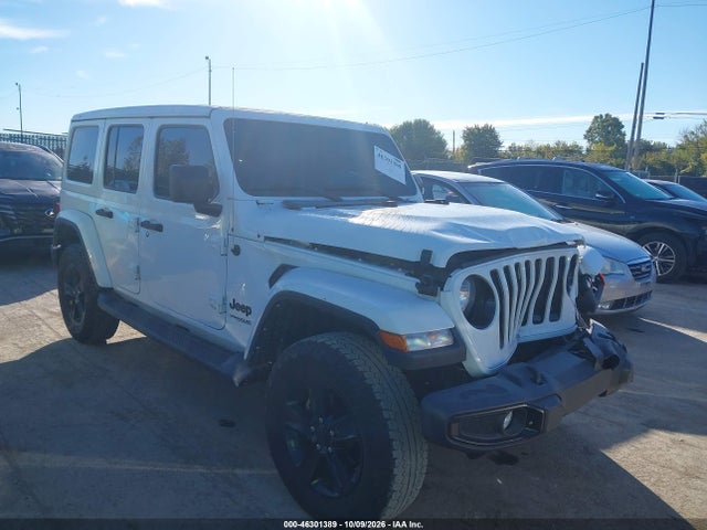 2022 Jeep Wrangler Unlimited Sahara Altitude 4x4 მანქანა იყიდება აუქციონზე, vin: 1C4HJXEN9NW237121, აუქციონის ნომერი: 46301389