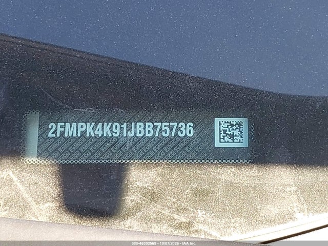 Aukcja sprzedaży 2018 Ford Edge Titanium, vin: 2FMPK4K91JBB75736, numer aukcji: 46302569