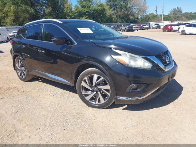 2018 Nissan Murano Platinum მანქანა იყიდება აუქციონზე, vin: 5N1AZ2MG6JN188987, აუქციონის ნომერი: 46302793