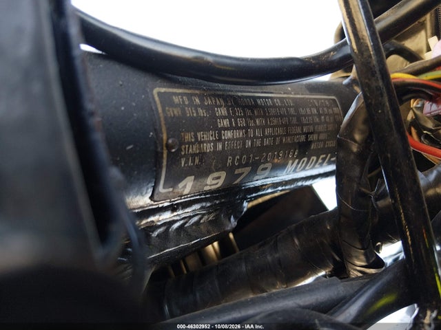 46302952 :رقم المزاد ، RC012019168 vin ، 1979 Honda Cb750k مزاد بيع