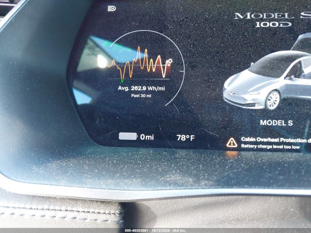 2018 Tesla Model S 100d/75d/p100d მანქანა იყიდება აუქციონზე, vin: 5YJSA1E27JF291329, აუქციონის ნომერი: 46303561