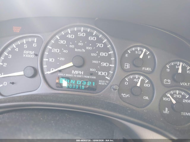 2000 Chevrolet Tahoe All New Lt მანქანა იყიდება აუქციონზე, vin: 1GNEK13T5YJ167155, აუქციონის ნომერი: 46303720