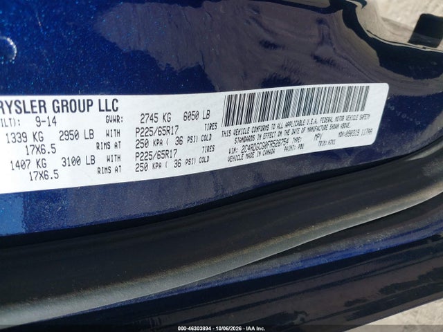 Продаж на аукціоні авто 2015 Dodge Grand Caravan Sxt, vin: 2C4RDGCG0FR526754, номер лоту: 46303894