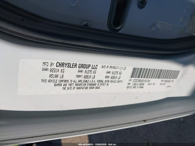 46304003 :رقم المزاد ، 2C3CCABG4EH181244 vin ، 2014 Chrysler 300 300s مزاد بيع