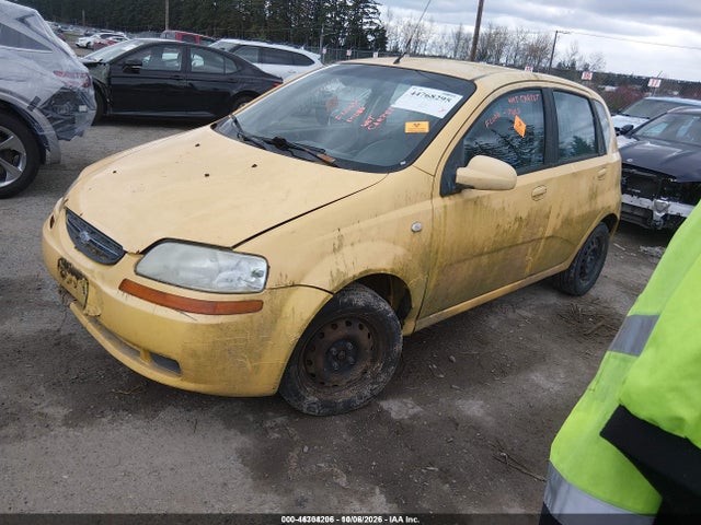 Продажа на аукционе авто 2006 Chevrolet Aveo Ls, vin: KL1TD66626B680746, номер лота: 46304206