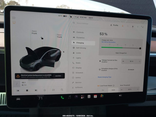 46304275 :رقم المزاد ، 5YJ3E1EA7PF545761 vin ، 2023 Tesla Model 3 Rear-wheel Drive مزاد بيع